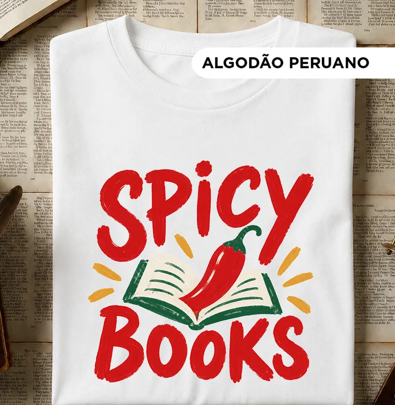 Spicy Books - Camiseta Algodão Peruano
