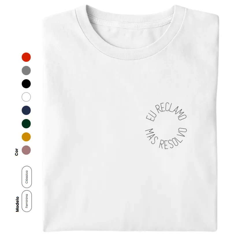 EU RECLAMO MAS RESOLVO - estampa de bolso
