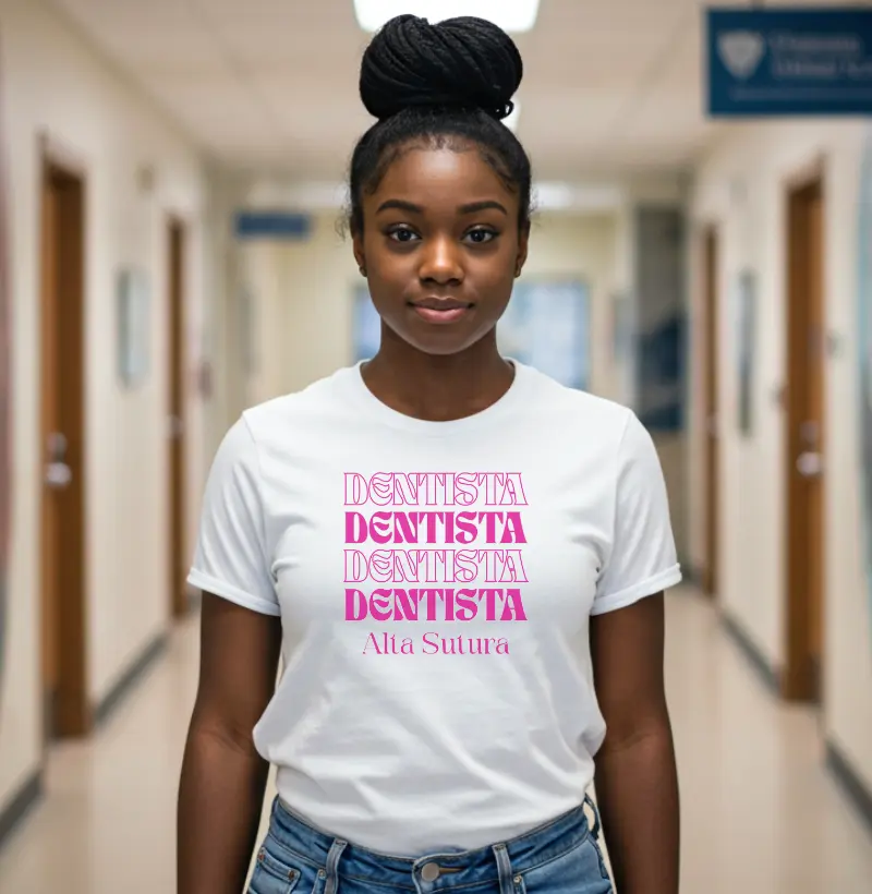 Camiseta Unissex 100% Algodão - Dentista