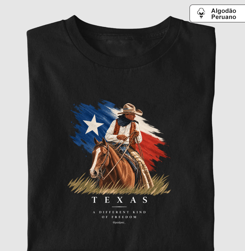 Texas - Different Kind of Freedom - Camiseta Algodão Peruano