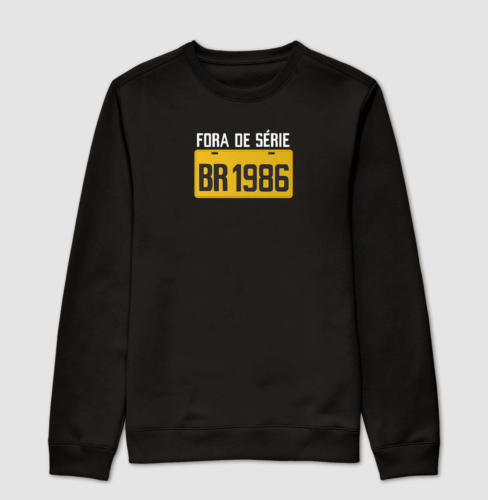 Placa Amarela Grande - Fora de Série 1986