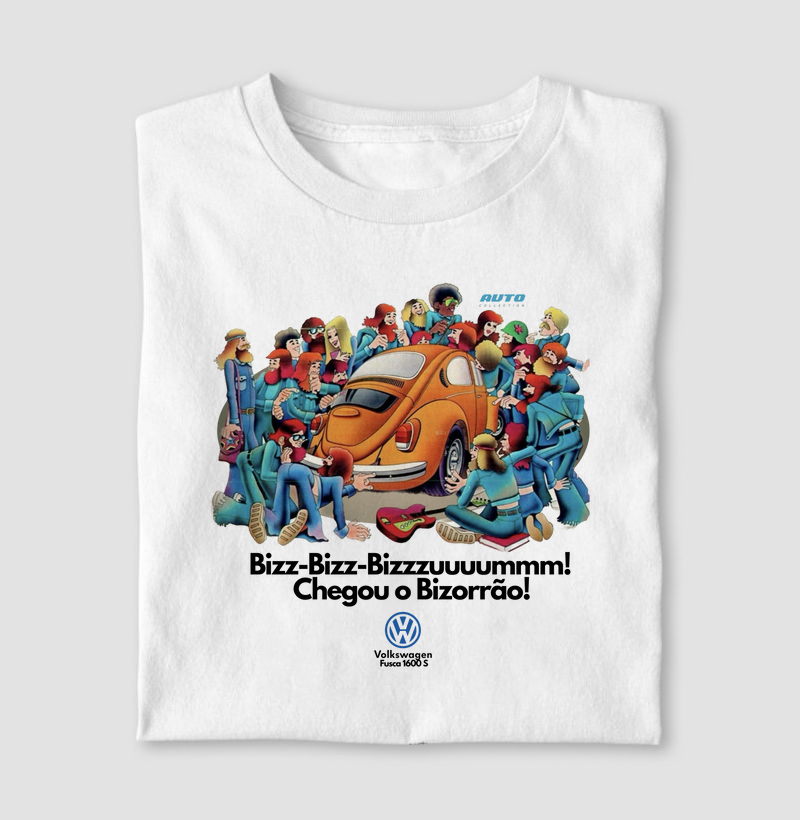 Fusca Bizorrão branca Propaganda