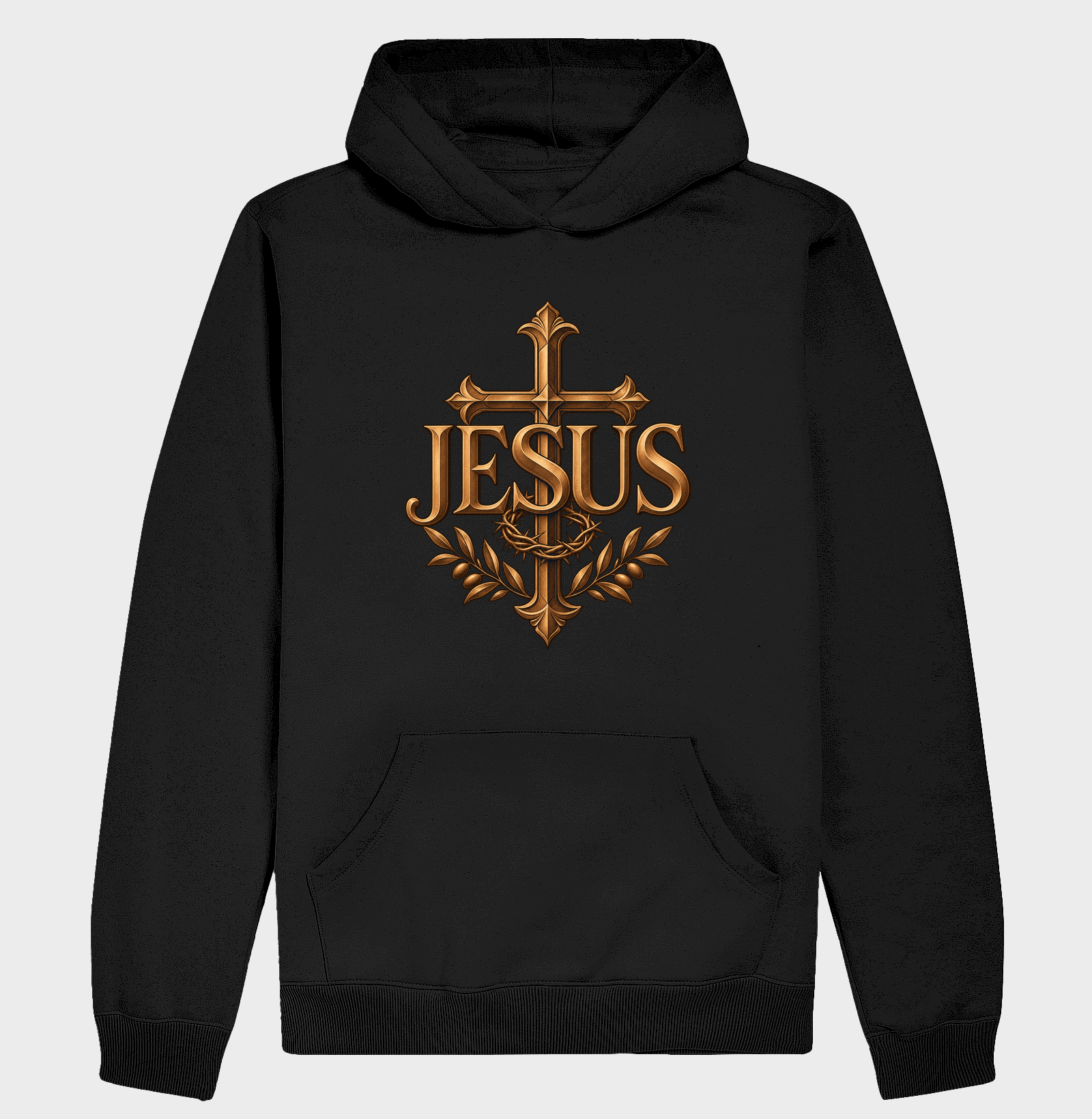 Nome sobre a Cruz - Cristo Vivo - Hoodie Moletom