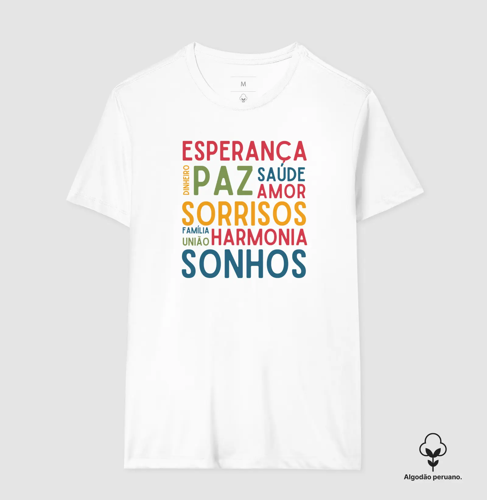 Camiseta Premium Algodão Peruano Orgânico | Desejos
