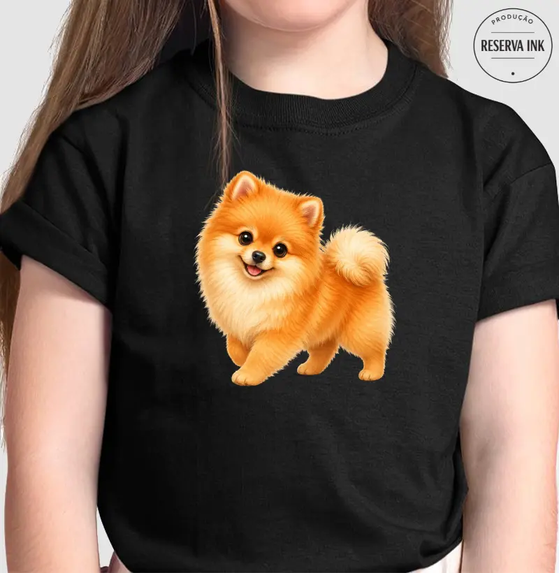 Pomerânia (Spitz Alemão) Laranja - Desenho Animado