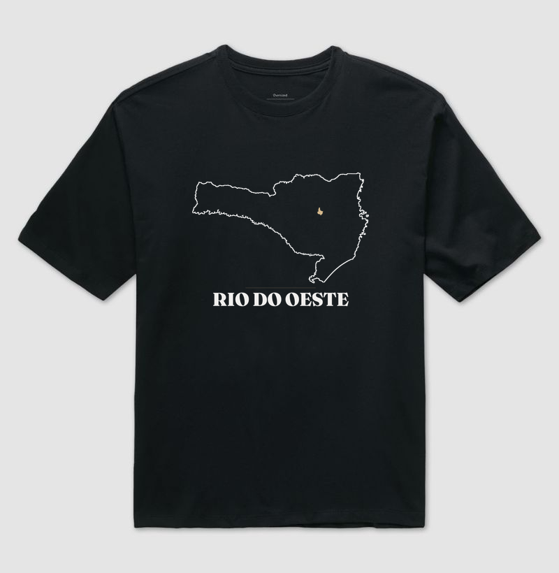 Rio do Oeste | Traço SC - Camiseta Oversized