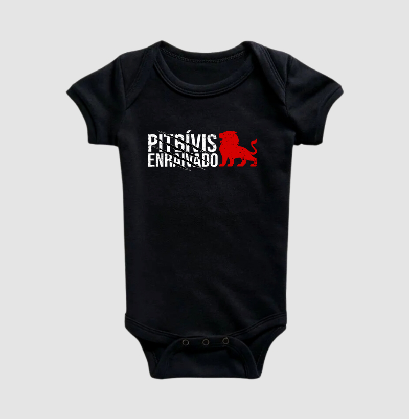 Pitbívis enraivado - Body Infantil