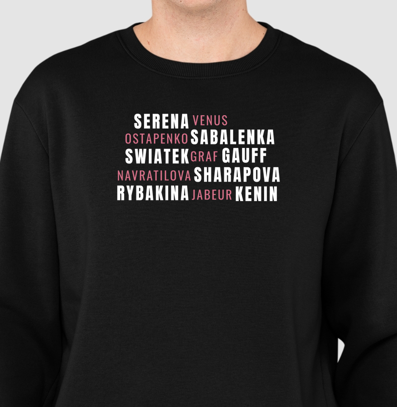 Lendárias e Contemporâneas - Tennis Feminino - Moletom sem capuz