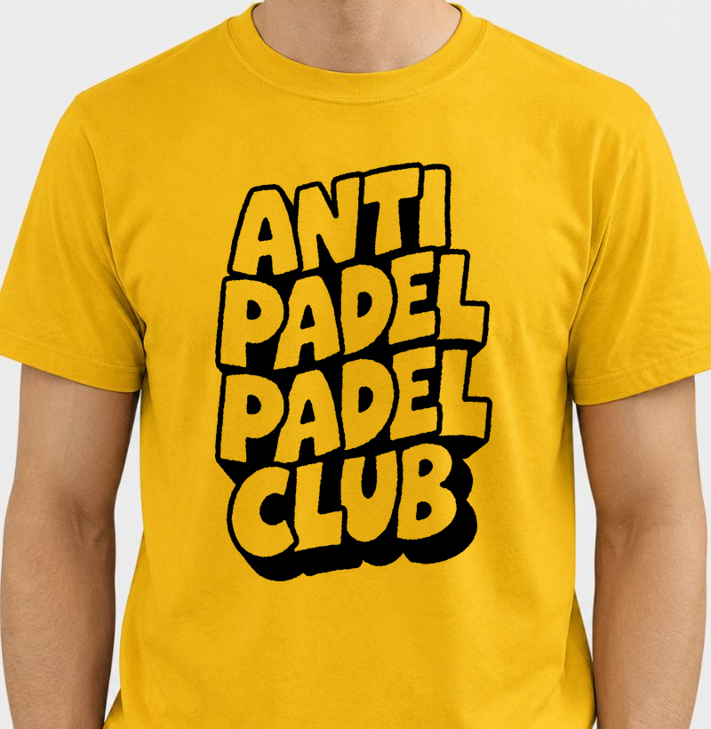 Camiseta Anti Padel Padel Club Bold