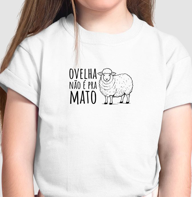 Camiseta Ovelha não é pra mato (Infantil)