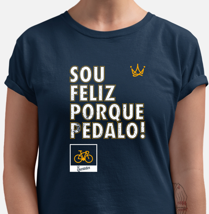 Sou feliz porque pedalo