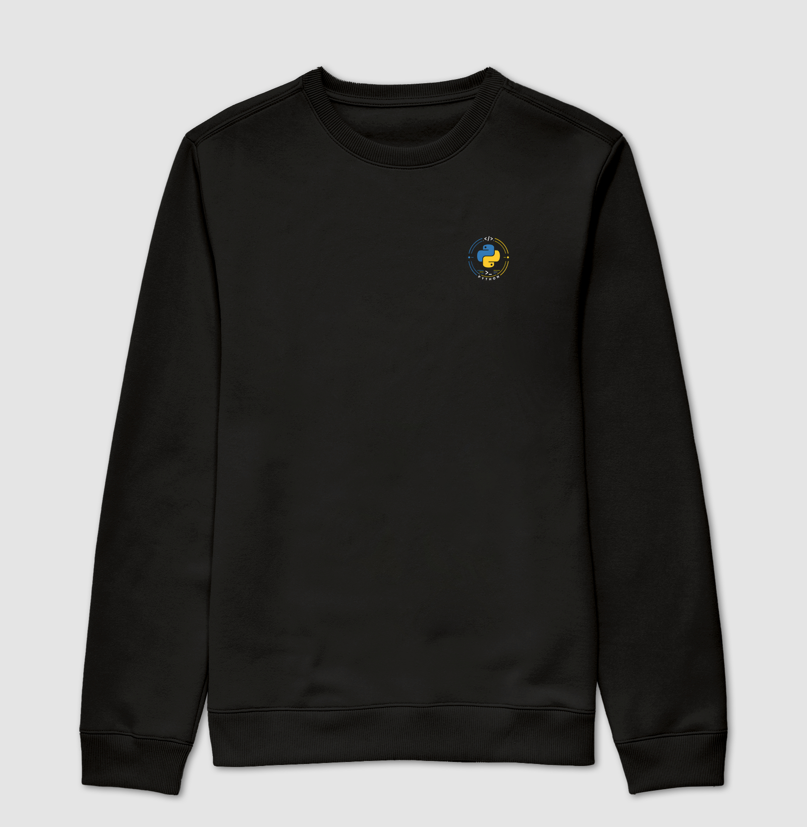 Suéter Slim Python Badge — Estampa de Bolso