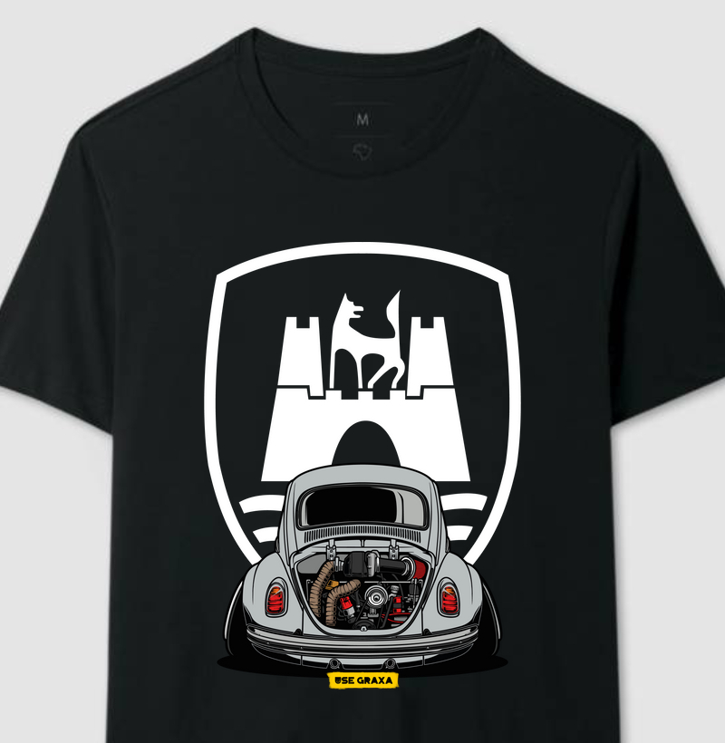 Wolfsburg VW Fusca Cinza Prata