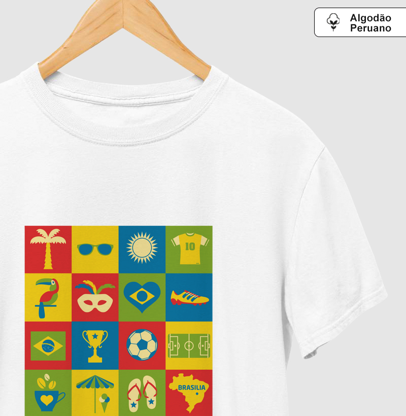 Camiseta Sabiá Ícones 