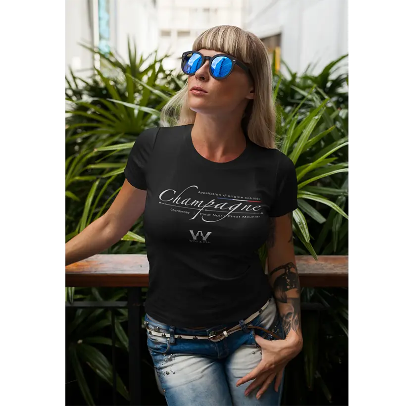 Camiseta AOC Champagne 03 line flag