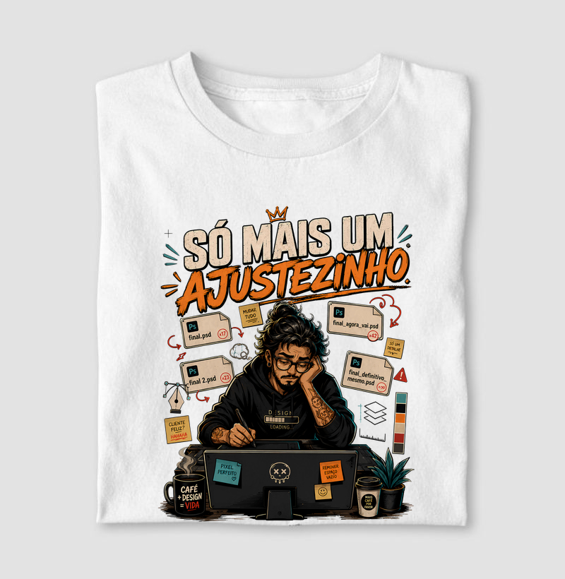 Só Mais um Ajustezinho (Branca) — Designer Sofrendo