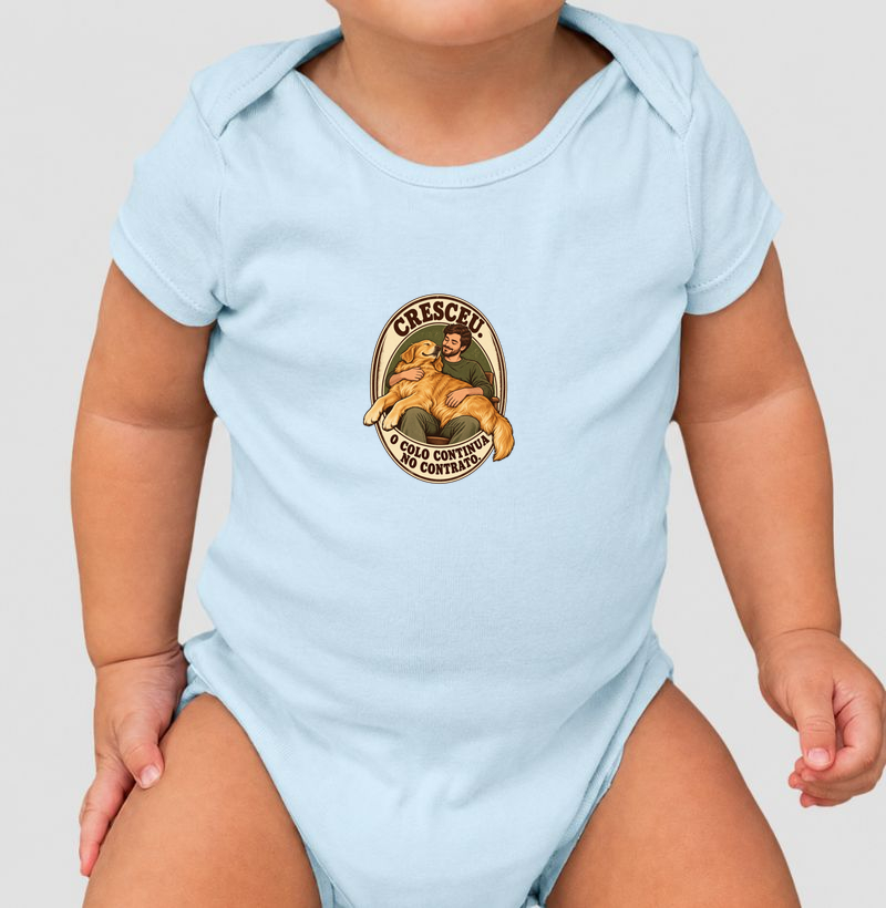 Cresceu. O colo continua no contrato. - Body Infantil