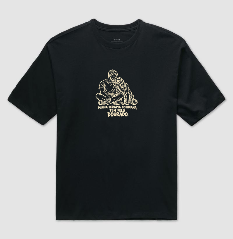 Minha terapia cotidiana tem pelo dourado.