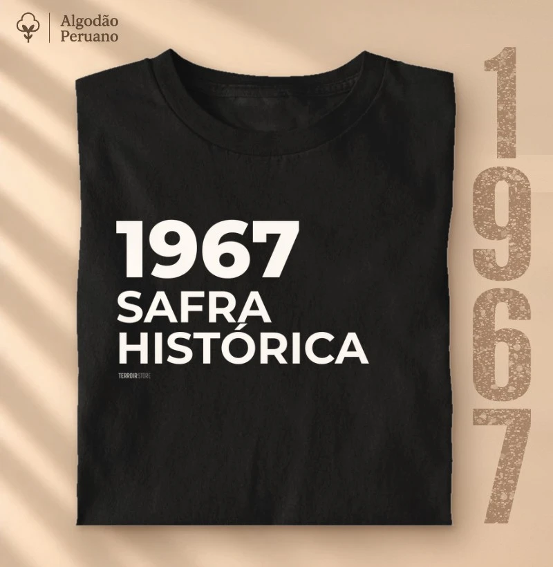 Camiseta Vinho - 1967 • Safra Histórica - Camiseta Algodão Peruano