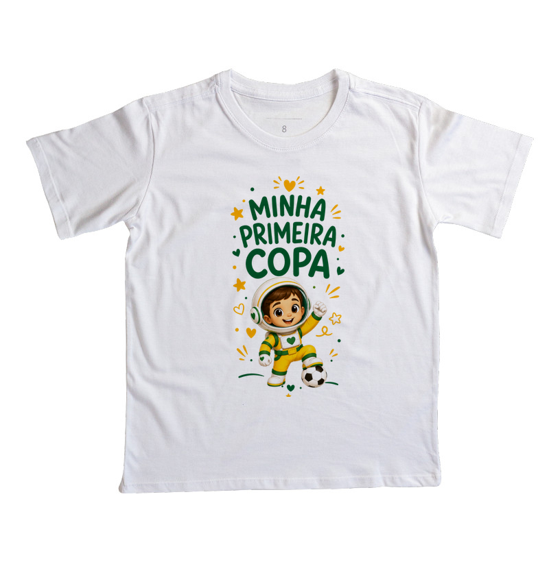 Minha primeira Copa - astronauto (body bebê)