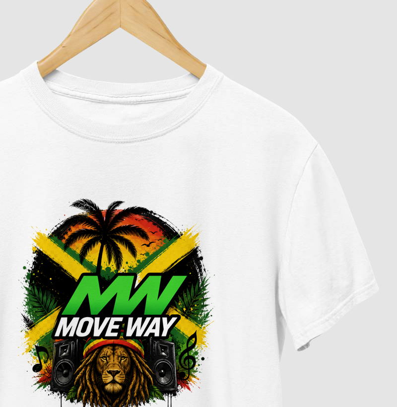 Camiseta Reggae Roots MW Move Way. Coleção Reggae Music. Masculina e Feminina. Algodão Premium.