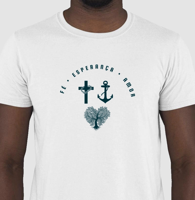 Camiseta Tríade da Fé, Esperança e Amor
