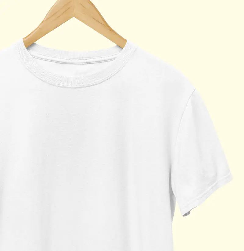 Camiseta lisa algodão nacional - Branca