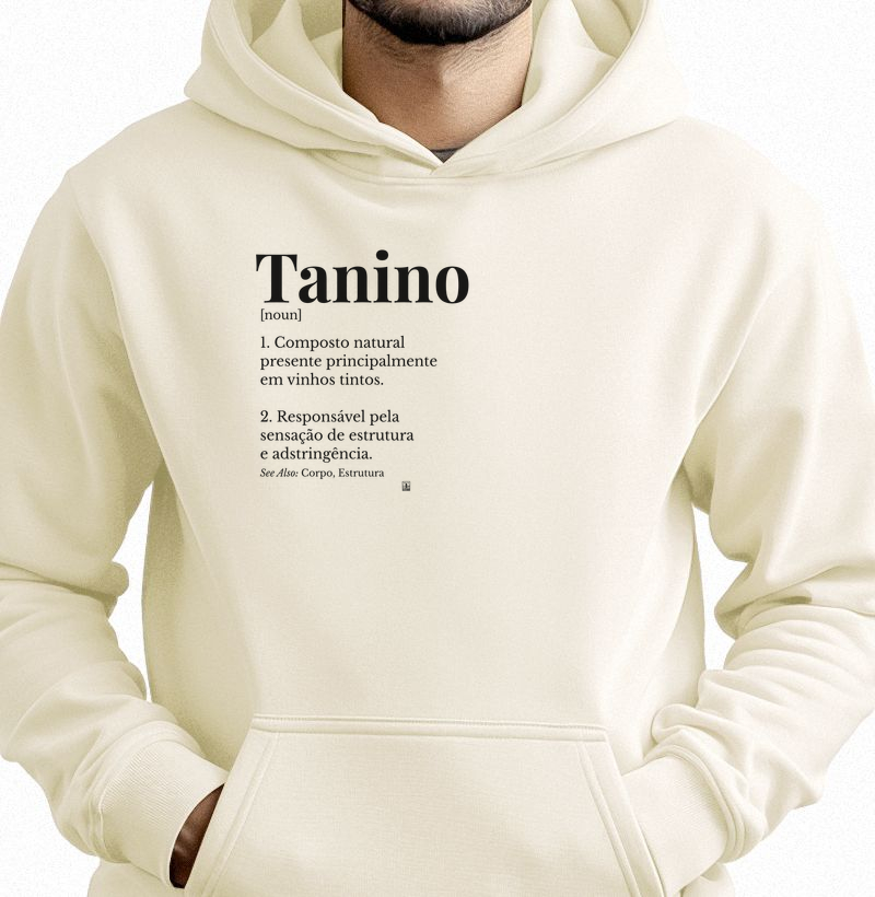 Hoodie Moletom Tanino — Wine Dictionary