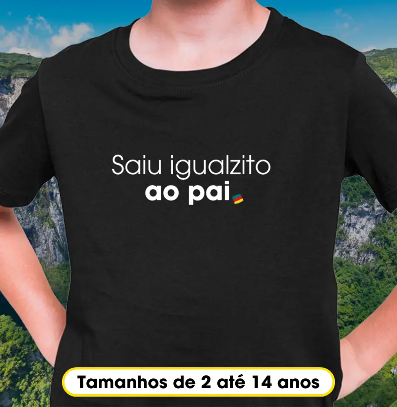 Saiu igualzito ao pai