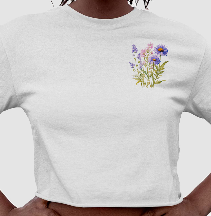 Coleção flores - bolso