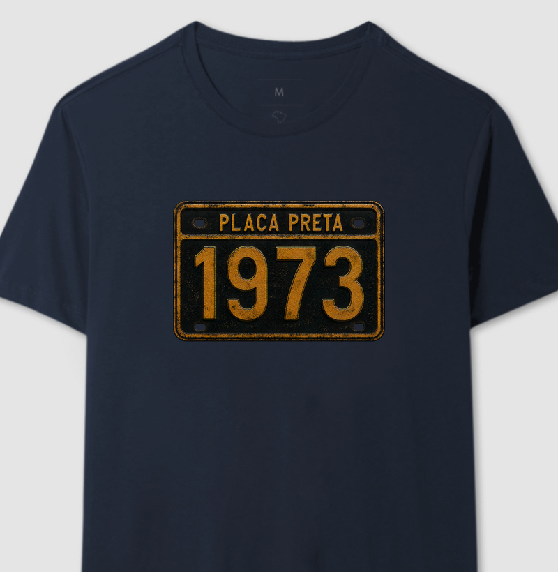 Camiseta Placa Prteta 1973