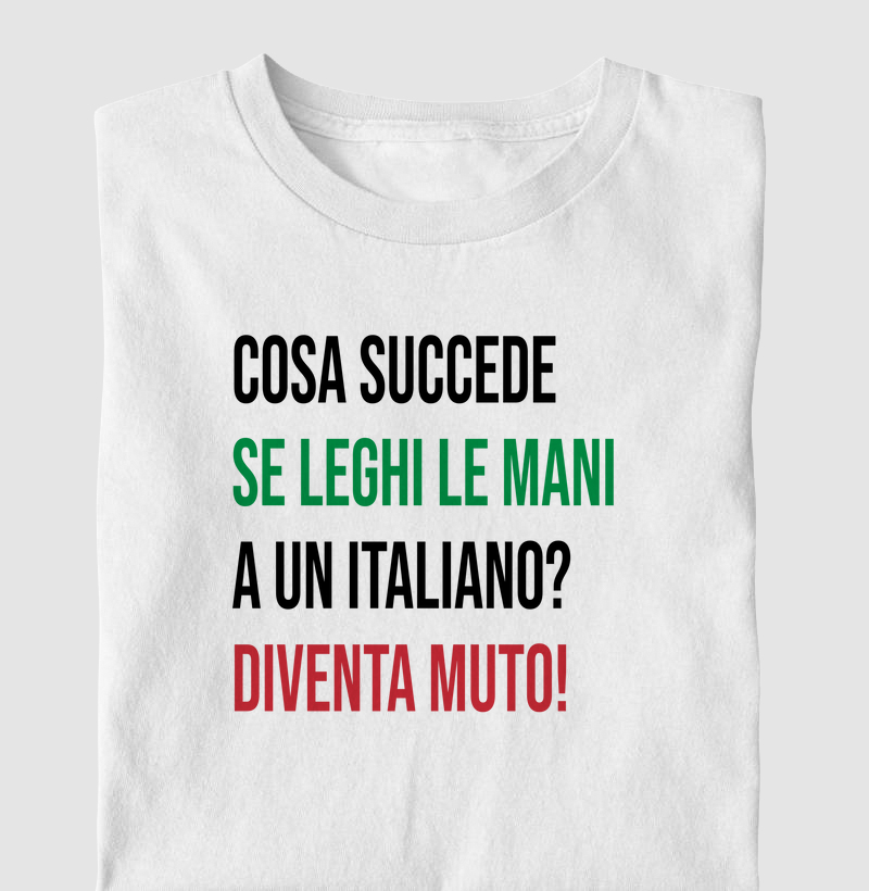 O QUE ACONTECE SE VOCÊ AMARRAR AS MÃOS DE UM ITALIANO