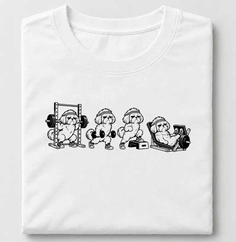 Shih Tzu Gym - Camiseta
