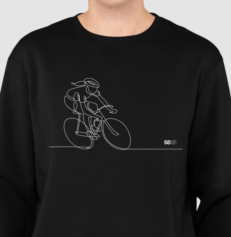 Moletom Sem Capuz Slim Unissex "Pedala, garota!"