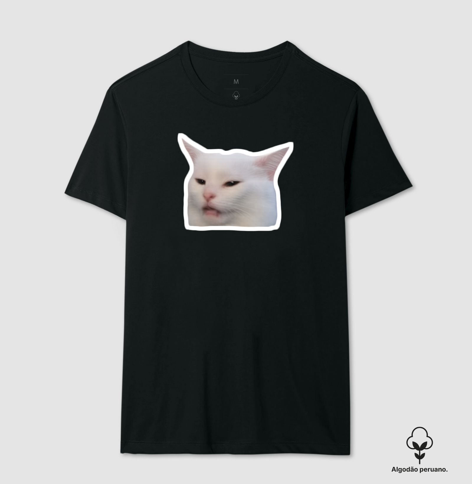 Camiseta Gato Meme Smudge