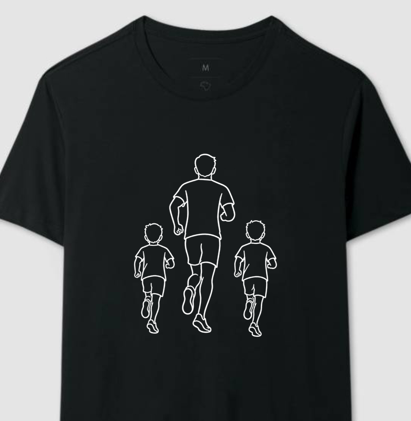Camiseta Corrida - Pai & Filhos