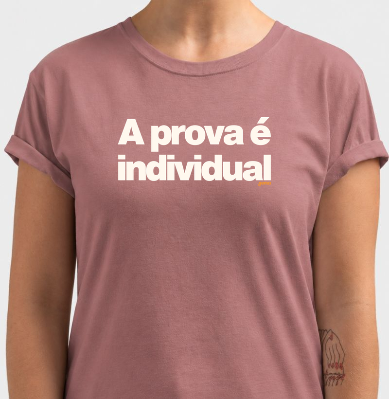 A prova é individual