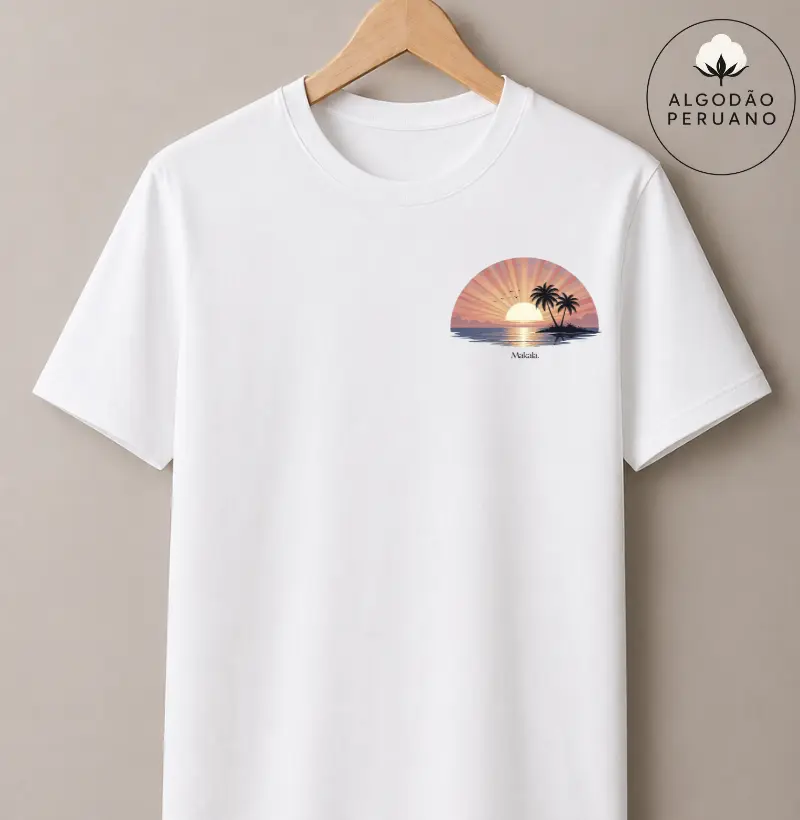 Camiseta Algodão Peruano Raio de Lã - Coleção Mahalo