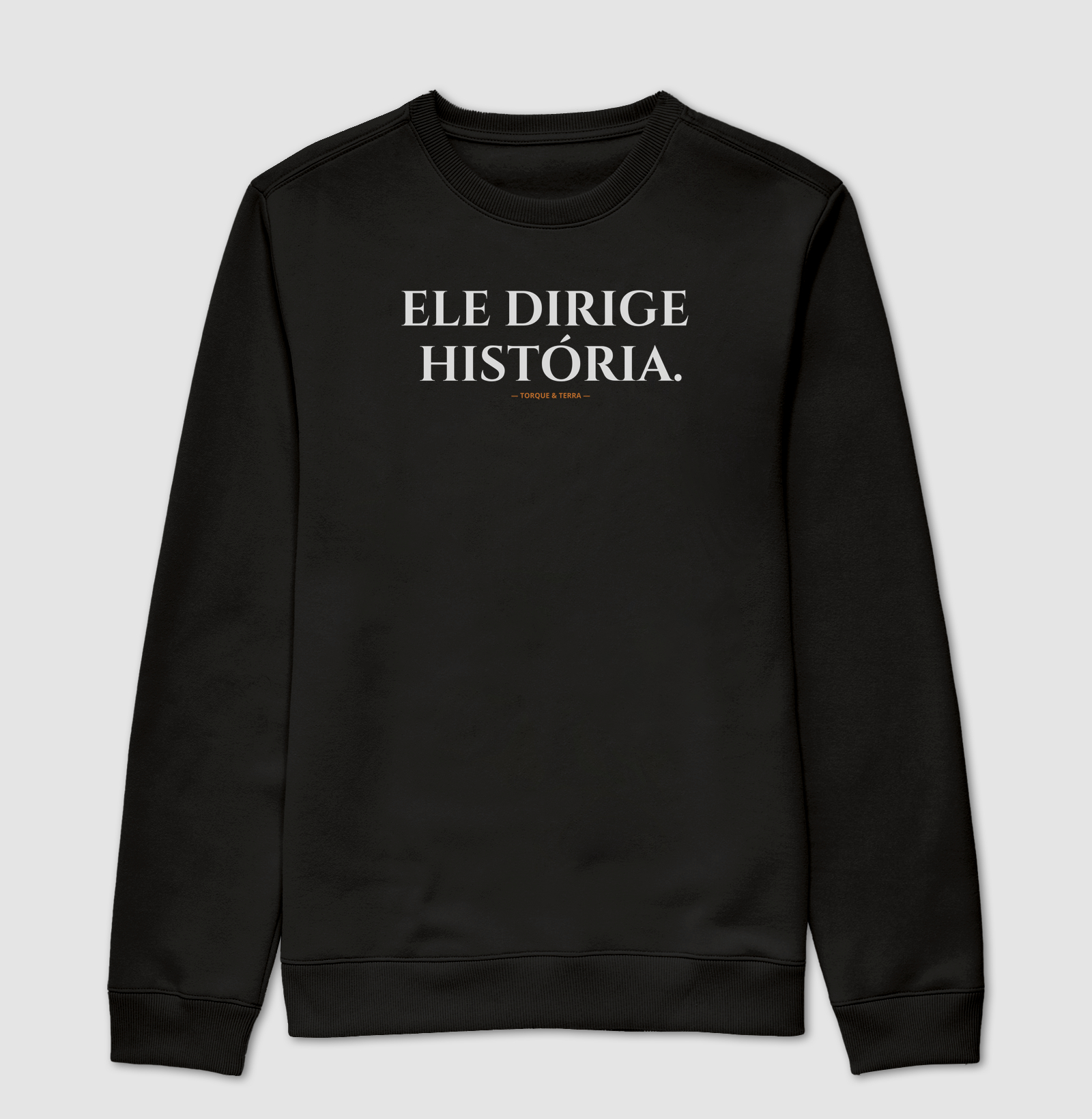 Ele dirige história.