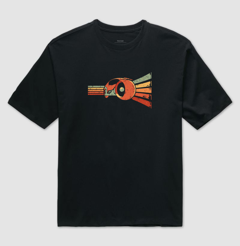 Camiseta  Vintage Grid - Camiseta Oversized