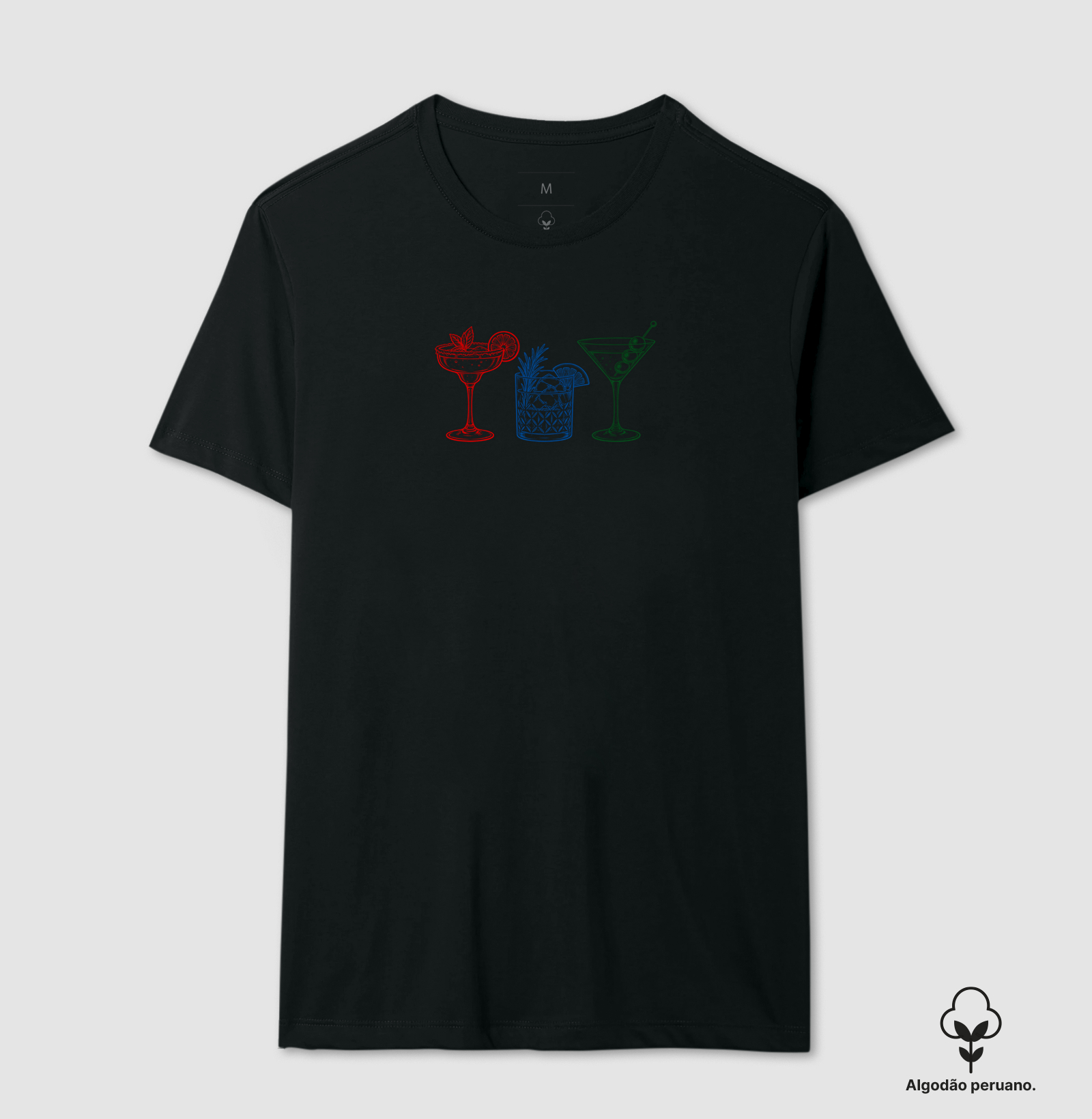 The Drinks - Camiseta Algodão Peruano