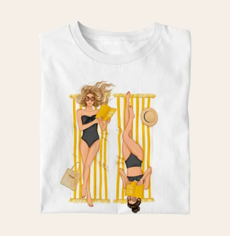 Camiseta Algodão Premium - Summer Pages 
