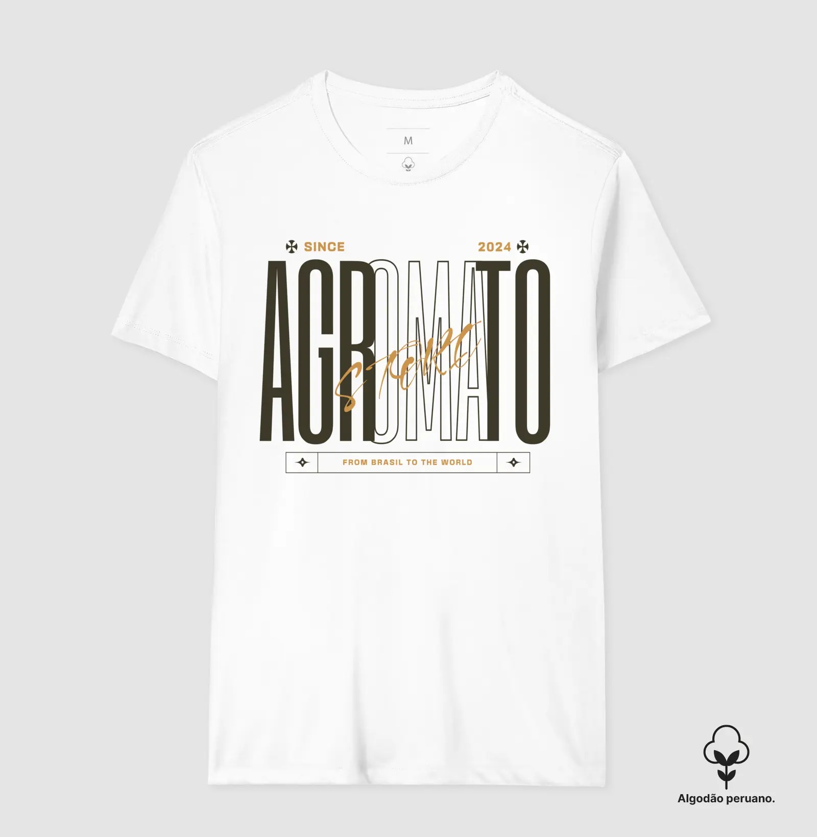 Camiseta Algodão Peruano Agro Mato