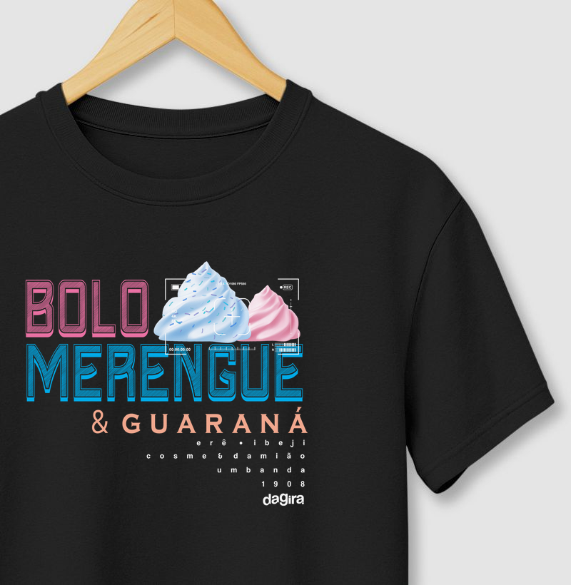 Camiseta Umbanda - BOLO, MERENGUE E GUARANÁ