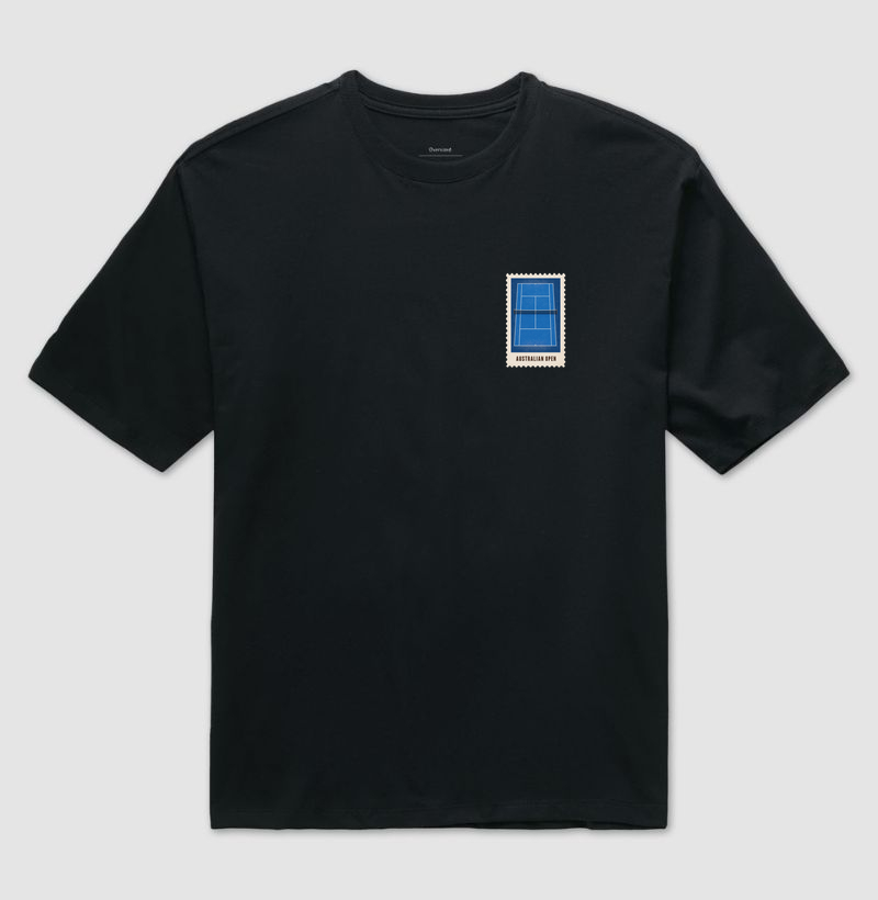Camiseta Oversized Selo Australian Open (unissex) - Camiseta Oversized