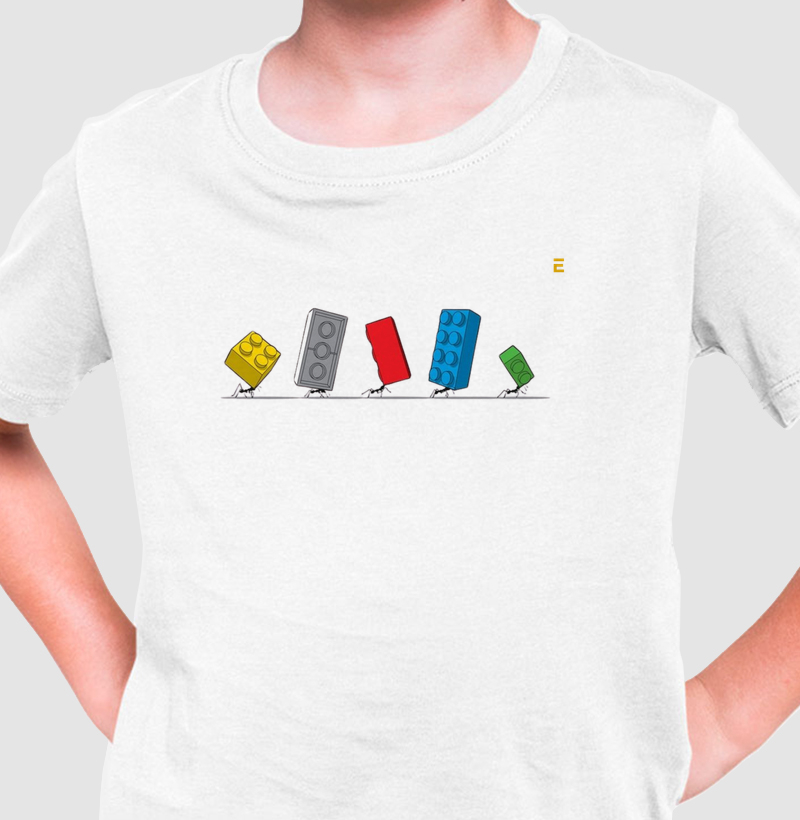 formigas com seus blocos