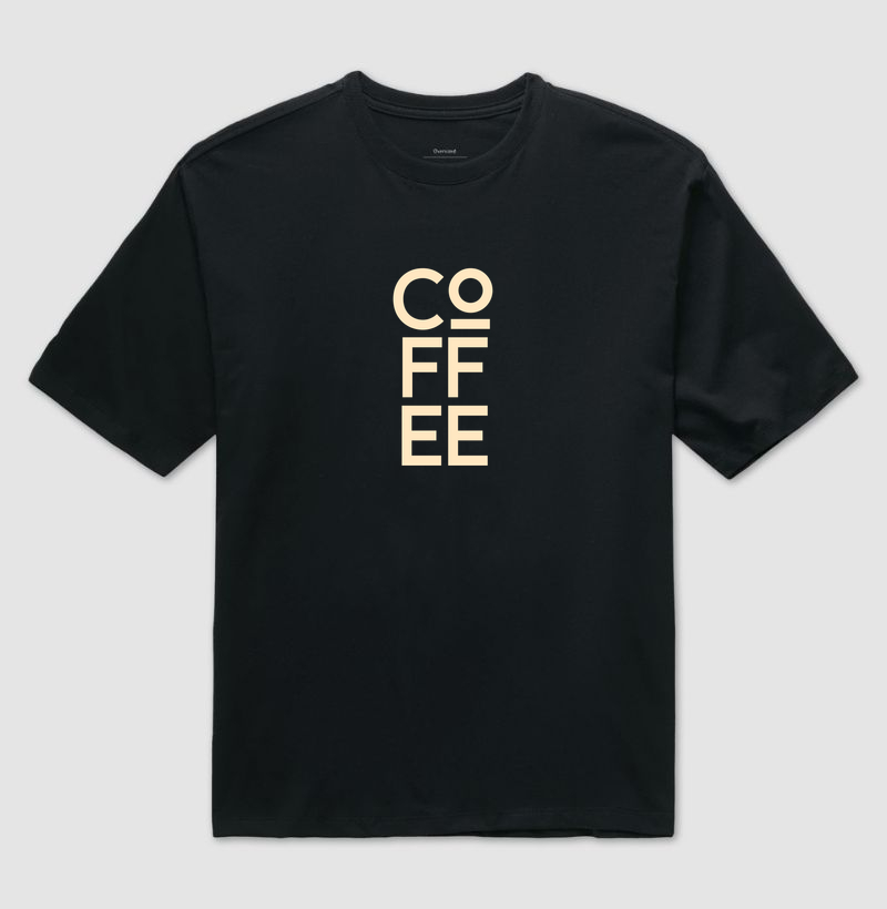 Camiseta Oversized Coffee