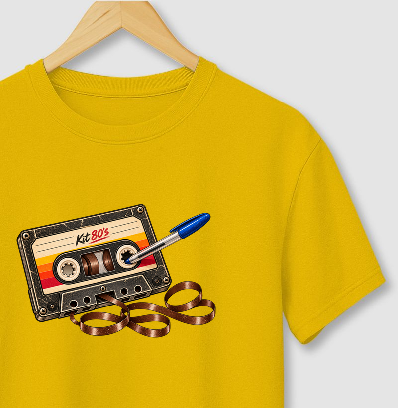 Kit Cassete 80's - Camiseta