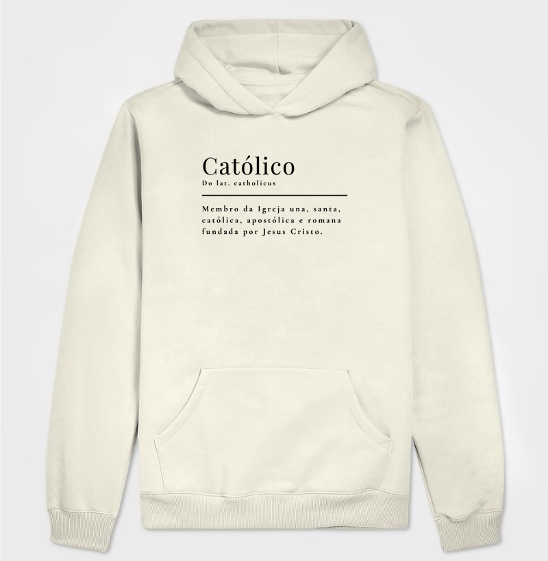 Católico - Dicionário - Moletom Com Capuz