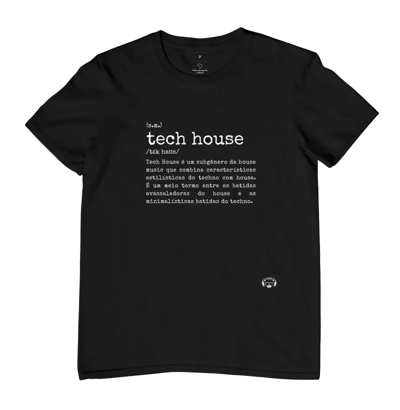 Camiseta Masculina Dicionário Tech House